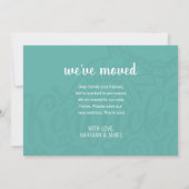 Boho Aquamarin Floral Mandala Kentucky Staat Movin Ankündigung (Rückseite)