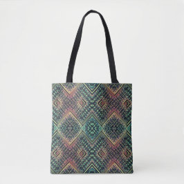 Boho Aquamarin & Pink Multi Tribal Inspiriert Tasche