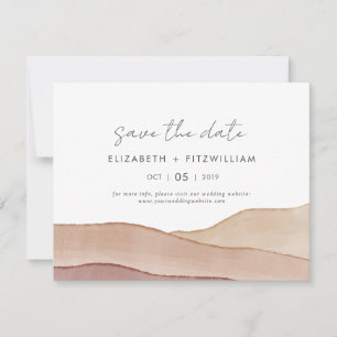 Boho-Aquarell-Abstrakt Hochzeit  Save The Date