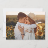 Boho-Aquarell-Blumen-Hochzeitsfoto Save The Date (Rückseite)
