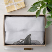 Boho-Aquarell-Blumen Schwarz Pferd Seidenpapier (Geschenk)