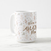 Boho-Aquarell-Blumen Wundervolle Mutter Muttertag Kaffeetasse (Vorderseite Links)