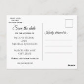 Boho Aquarell Blumenstrauß Save the Date Postkarte (Rückseite)