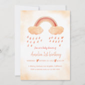 Boho Aquarell Einladung (Vorderseite)