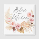 Boho Aquarell Floral Pampas Grass Küche Magnet<br><div class="desc">Boho Aquarell Floral Pampas Grass Kitekemagnet</div>