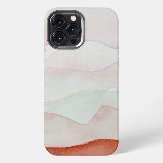 Boho-Aquarell iPhone Hülle (Rückseite)