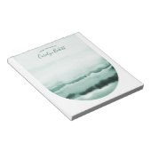 Boho Aquarell Krawatte-Dye Custom Notepad - Grün Notizblock (angewinkelt)