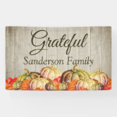 BOHO-Aquarell-Kürbis-Herbst-Thanksgiving-Party Banner (Horizontal)