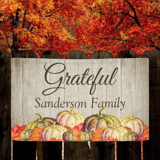 BOHO-Aquarell-Kürbis-Herbst-Thanksgiving-Party Banner