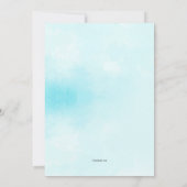 Boho Aquarell-lädt Stammes- Feder-Babyparty ein Einladung (Rückseite)