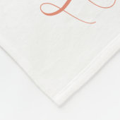 Boho Aquarell Meilenstein Foto Requip Fleecedecke (Ecke)