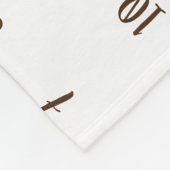 Boho Aquarell Meilenstein Foto Requip Fleecedecke (Ecke)