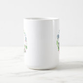 Boho Aquarell mit Blumen u. Monogramm des Kaffeetasse (Mittel)