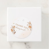 Boho Aquarell Teddy Bärenballon Babydusche Geschenkanhänger (Beispiel)