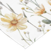 Boho-Aquarell-Wildblume Tischdecke (Schrägansicht)