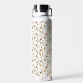 Boho-Aquarell-Wildblumen-Wasserflasche Trinkflasche (Rückseite)
