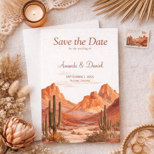Boho-Aquarell-Wüstenberg-Rotstein-Hochzeit Save The Date