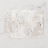 Boho Aquarellfarben Blume Dusche Windeln Gedanken Begleitkarte (Rückseite)