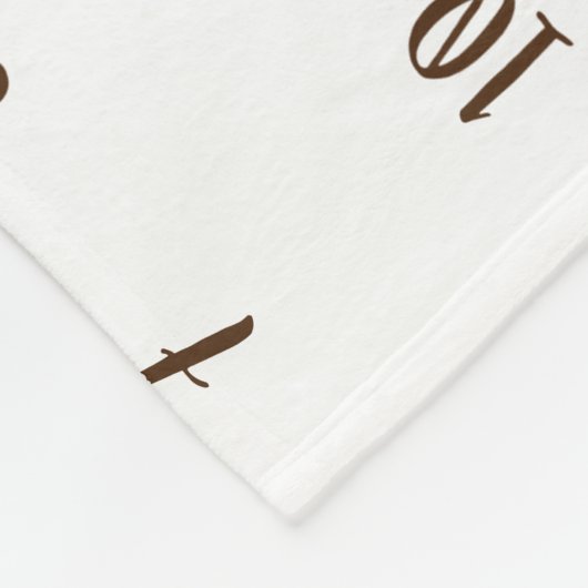 Boho Aquarellstein Peach Foto Propeller Fleecedecke (Ecke)