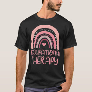 Boho Arbeitstherapie , Niedlich rosa OT Regenbogen T-Shirt