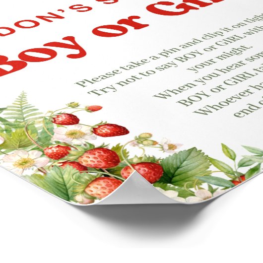 Boho Arch Berry Sweet Say nicht JUGEND oder MIRL S Poster (Ecke)