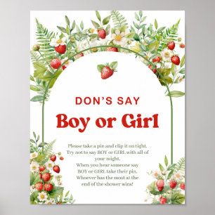 Boho Arch Berry Sweet Say nicht JUGEND oder MIRL S Poster