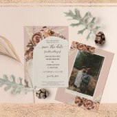 BOHO Arch BOHO Fall Blumenrot Pink Pampelgras Save The Date