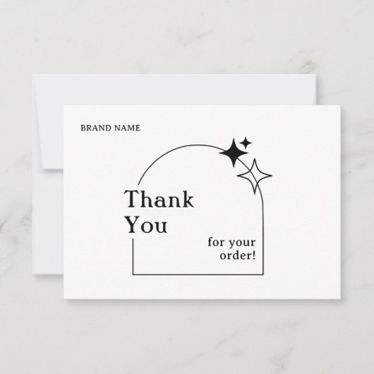 Boho Arch Business Dankeschön Card Dankeskarte (Vorderseite)