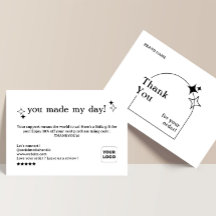 Boho Arch Business Dankeschön Card