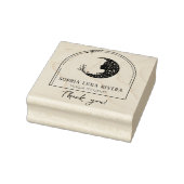 Boho Arch Celestial Crescent Moon Vielen Dank Gummistempel (Stempel)