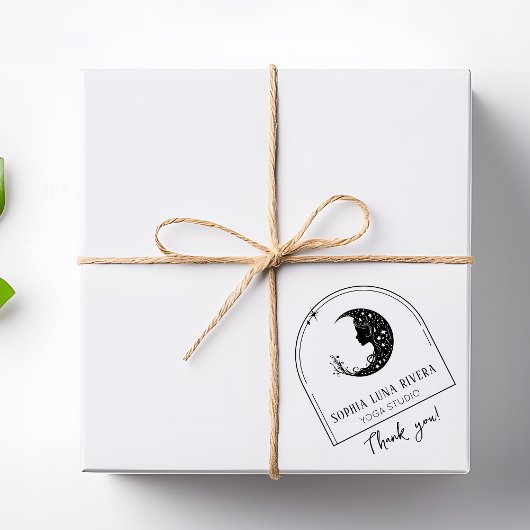 Boho Arch Celestial Crescent Moon Vielen Dank Gummistempel