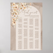 Boho arch Elfenbeinküste Wildblumen Alphabetische Poster (Vorne)