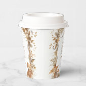 Boho Arch Fall Woodland Animals Baby Dusche Pappbecher (Rechts)