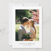 Boho Arch farbenfrohe Blumen Frühjahr Elegante Hoc Save The Date (Rückseite)