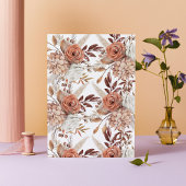Boho Arch Floral Terracotta Save the Date Fall Einladung