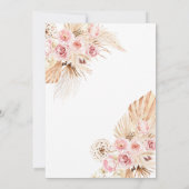 Boho Arch Floral Wir sind über dem Regenbogen Gebu Einladung (Rückseite)