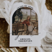 Boho Arch Foto Moderne Schrift Graduierung Einladung