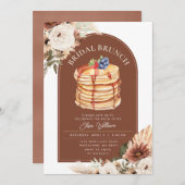 Boho Arch Fruchtpancake Brautparty Brunch Einladung (Vorne/Hinten)