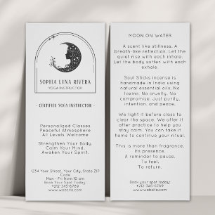 Boho Arch Himmelsgewölbe Mondsichel Yoga-Lehrer Werbekarte