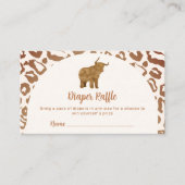 Boho Arch Holy Cow Diaper Raffle Baby Dusche Begleitkarte (Vorderseite)
