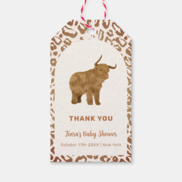 Boho Arch Holy Cow Western Babydusche Geschenkanhänger