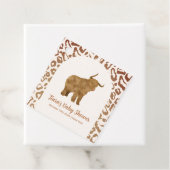 Boho Arch Holy Cow Western Babydusche Geschenkanhänger (Beispiel)