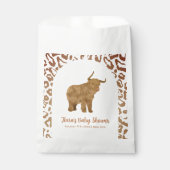 Boho Arch Holy Cow Western Babydusche Geschenktütchen (Vorderseite)