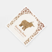 Boho Arch Holy Cow Western Babydusche Serviette (Ecke)