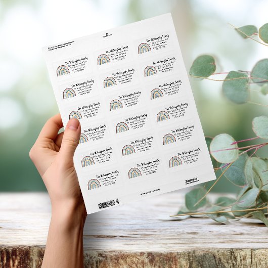 Boho Arch Homeschool Conference Adressaufkleber