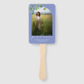 Boho Arch Ivy, Cornflower Blue Abschluss Fächer (Vorderseite)