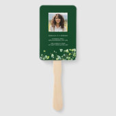 Boho Arch Ivy, Forest Green Abschluss Fächer (Rückseite)