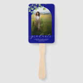 Boho Arch Ivy, Navy Blue Abschluss Fächer (Vorderseite)