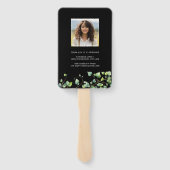 Boho Arch Ivy, Schwarzer Abschluss Fächer (Rückseite)