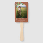 Boho Arch Ivy, Terracotta Brown Abschluss Fächer (Vorderseite)